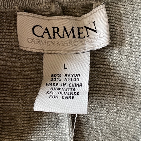 NWT CARMEN Ombre dip dyed knit skirt office career work fit & flare Size L - Picture 4 of 8